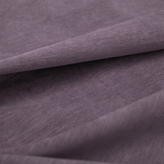 Exquis Rideau en Chenille Lavande Pourpre Foncé Mat et Luxueux