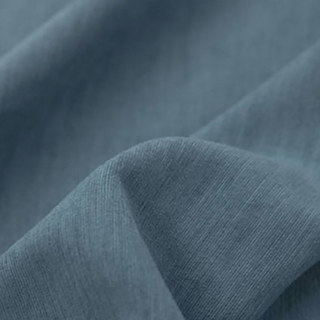 Exquis Rideau en Chenille Bleu Brumeux Mat et Luxueux 7