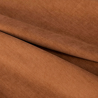 Exquis Rideau en Chenille Terre Cuite Orange Mat et Luxueux 6