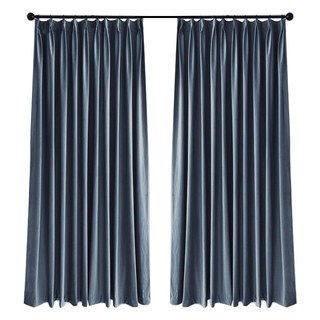 Fine Cadet Blue Velvet Curtain
Finesse velours bleu cadet rideau 4