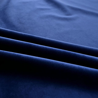 Rideaux de velours bleu marine lustré 6