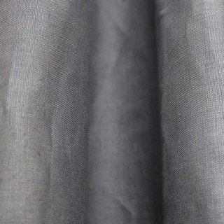 Shabby Chic Charbon Gris Rideau en Lin 100% Flax 4