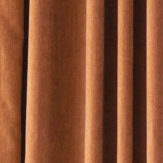 Exquis Rideau en Chenille Terre Cuite Orange Mat et Luxueux 4