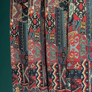 BOHO Rhapsodie Rideau Géométrique Multicolore Rouge 4