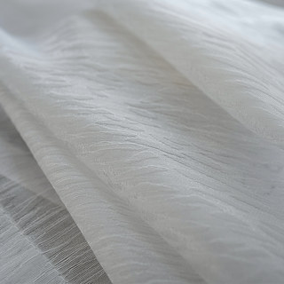 Winds in Willow Ivoire Blanc Rideaux Voile Froissé Écrasé Brillant 6