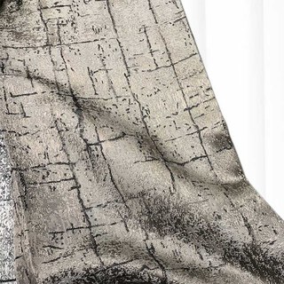 Woodland Walk Luxe Texturé Or Marron Rideau 2