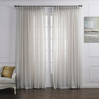 Daytime Textured Weaves Vanilla White Sheer Voile Curtain
Rideaux Voile Sheer Texturé Vanilla White pour le Jour 4
