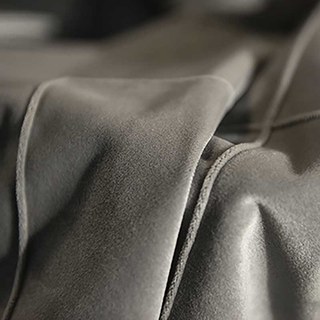 Rideaux occultants en velours gris à motifs géométriques en losanges 3