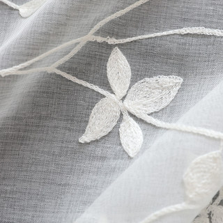 Love Fantasy White Leaf Voile Curtain
Amour Fantaisie Rideau Voile Feuille Blanche 4
