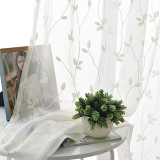 Love Fantasy White Leaf Voile Curtain
Amour Fantaisie Rideau Voile Feuille Blanche 2