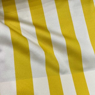 Rideau rayé jaune et blanc élégant