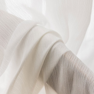 Chaîne à maillons motif Jacquard Voile ivoire blanc Rideau 4
