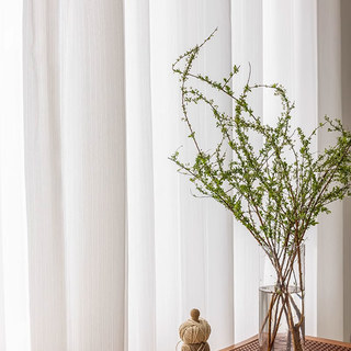 Chaîne à maillons motif Jacquard Voile ivoire blanc Rideau 5