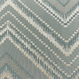 Chic Chevron Art Déco Rideaux Bleu Canard à Paillettes 5