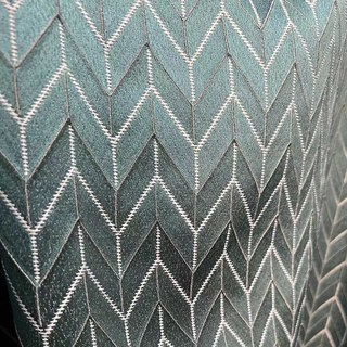 Elegante Art Deco Chevron Courroie Geométrique Teal Bleu 4