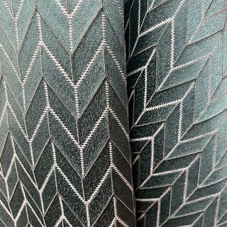 Elegante Art Deco Chevron Courroie Geométrique Teal Bleu 2