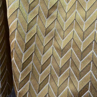 Élégant Rideau Chevron Doré Style Art Déco 3