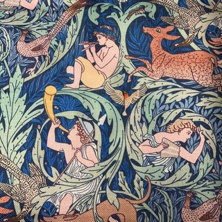 Forêt Orchestrale Marine Bleu Foncé Rideaux à Motif Floral Style Lin 5
