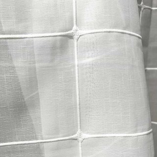 Pane Paradise Carreau Ivoire Blanc Rideaux Voile 4