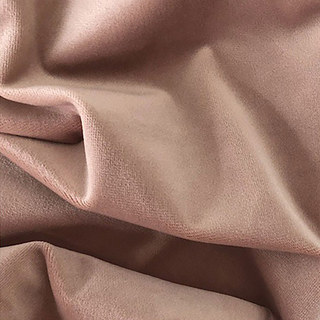 Rideau de velours rose poudré de qualité supérieure