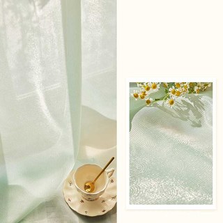 Rolling Hills Art Déco Voilages Verts Iridescents 4