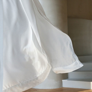 Satiné Touch Ivoire Voile Rideau 2