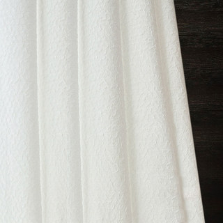 Serene Swirls Crinkle Crushed Ivory White Heavy Voile Curtain
Serene Swirls Plissé Froissé Ivoire Blanc Voile Épais Rideau 1