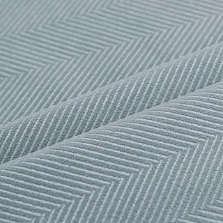 Sunnyvale Herringbone Haze Blue Rideaux occultants en velours texturé