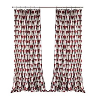 Tulip Fever Rouge Cramoisi Rideau de Velours à Motif Floral 4