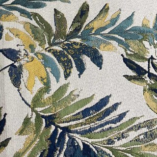 Feuilles Murmurantes Rideau Vert Palmier Floral Style Lin 4