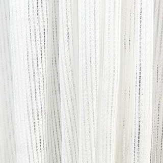 Moonstone Ivoire Blanc Rideau Voile Texturé Rayé 3