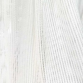 Moonstone Ivoire Blanc Rideau Voile Texturé Rayé 5