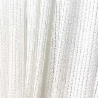 Moonstone Ivoire Blanc Rideau Voile Texturé Rayé 1