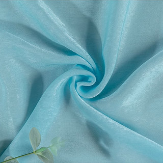 Satiné Touch Rideau Voile Bleu Bébé
