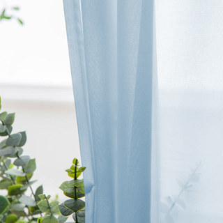 Douce Brise Bébé Bleu Voilage Chiffon Rideau 1