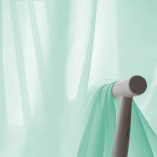 Doux Brise Vert Menthe Rideau Voile Chiffon 4