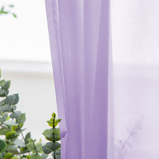Douce Brise Violet Lilas Rideau Voile Chiffon