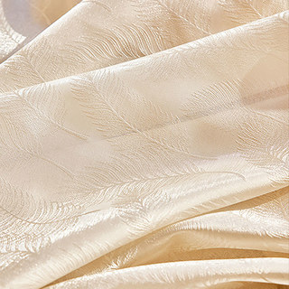 Feathered Fantasy Champagne Gold Shimmering Voile Curtain
Feathered Fantasy Champagne Or Voile Brillant Rideau 5