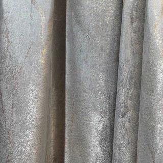 Branches Dorées Luxe Jacquard Rideau Gris 2