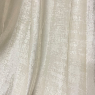 Rideau en velours texturé crème blanc cassé de qualité supérieure 3