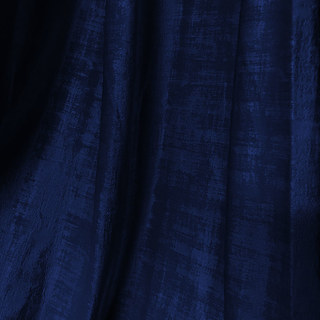 Rideau en velours texturé bleu marine nuit de qualité supérieure 3