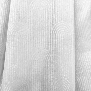 Rolling Hills Art Déco Voilages Blanc Ivoire Chatoyants 3