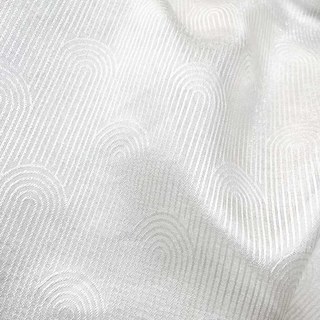 Rolling Hills Art Déco Voilages Blanc Ivoire Chatoyants 4