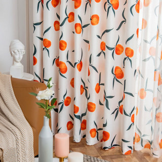 Le Rideau Orange Le Plus Joyeux, Style Lin 6