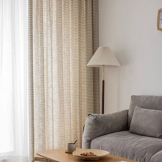 Farmhouse Charm Linen Style Mocha Brown Gingham Check Curtains
Rideaux à carreaux gingam marron mocha style lin charme de ferme