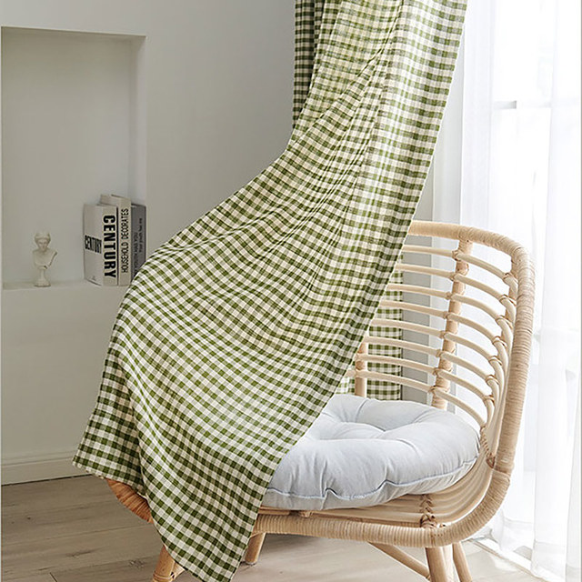 Farmhouse Charm Linen Style Olive Green Gingham Check Curtains
Rideaux à carreaux verts olive style lin charme de ferme 1