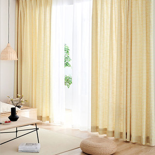 Farmhouse Charm Linen Style Yellow Gingham Check Curtains
Rideaux à carreaux gingam jaunes, style lin, charme champêtre 3