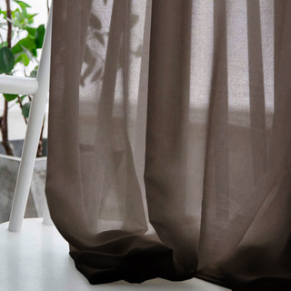 Brune légère en mousseline de voile Rideau 2