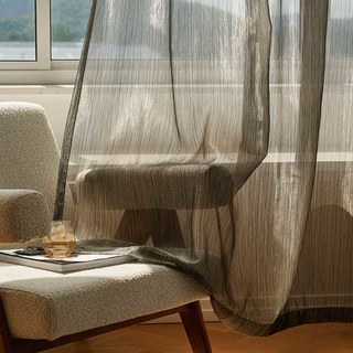 Paris Cascade Shimmering Striped Black Charcoal Sheer Voile Curtain
Paris Cascade Rayé Chatoyant Noir Anthracite Voile Transparent Rideau