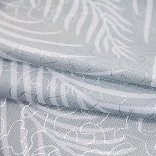 Rideaux floraux gris cendré à motifs végétaux 5